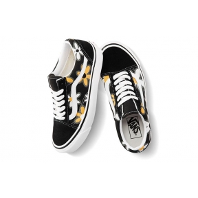 Кеды женские черные с рисунком Vans Style