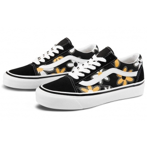 Кеды женские черные с рисунком Vans Style