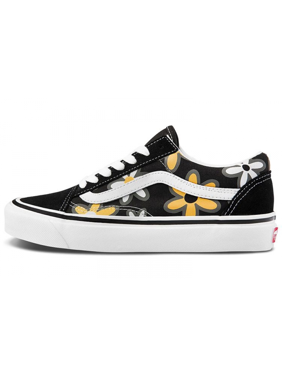 Кеды женские черные с рисунком Vans Style