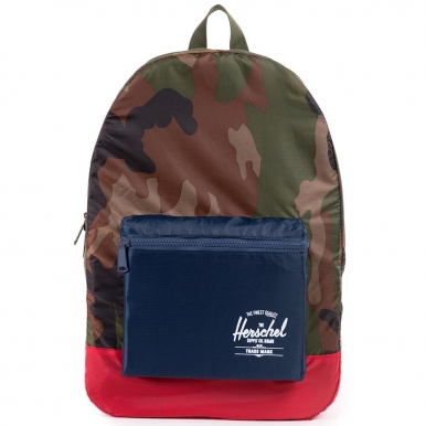 Рюкзак Herschel Packable Daypack камуфляж красно-синий
